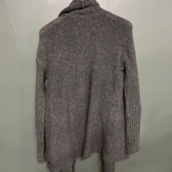 Abercrombie & Fitch Gray Open-Front Sweater Long Sleeve Medium Womens - Picture 3 of 3
